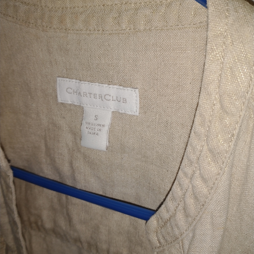 Women's charter club khaki jacket - Picture 2 of 6